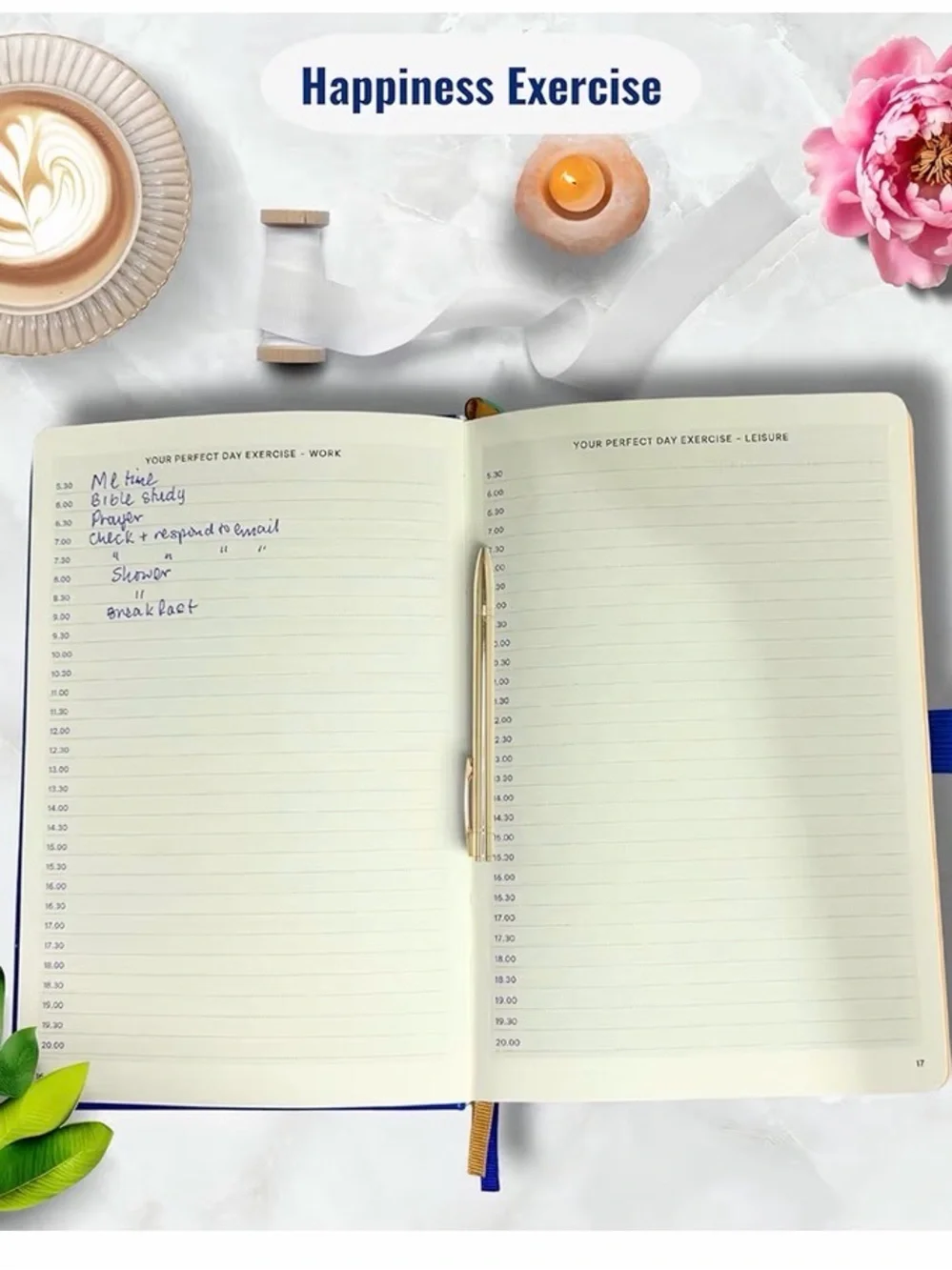 Undated Weekly Planner - Bright Blue 